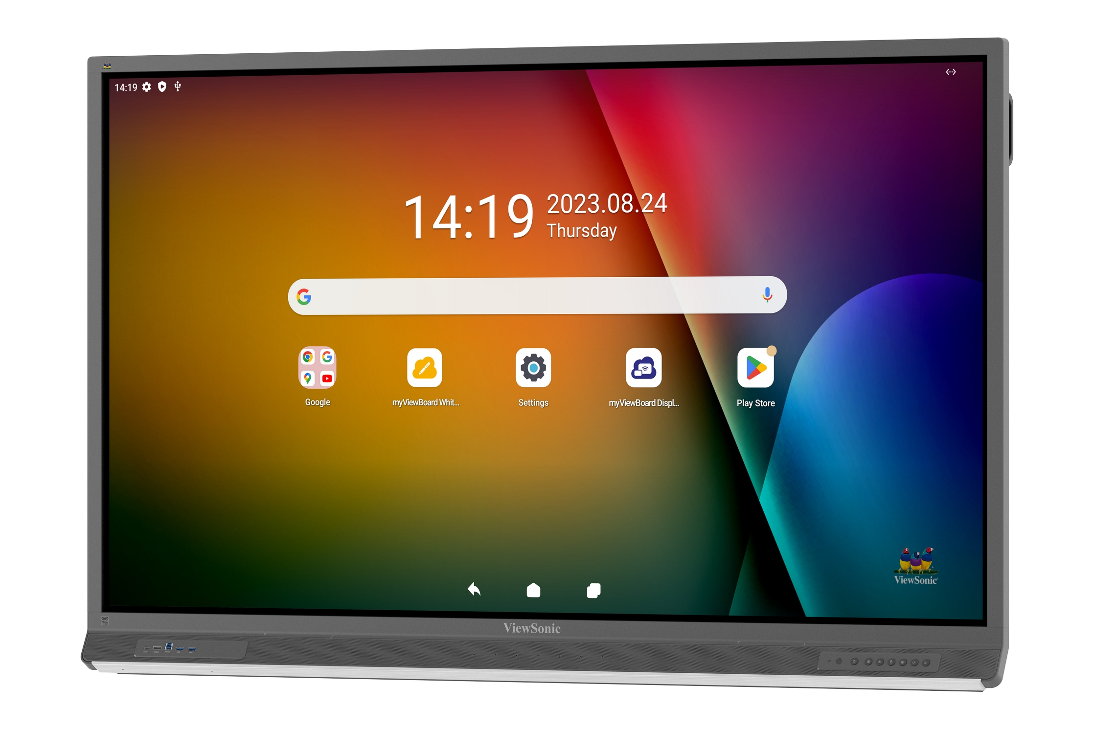 Viewsonic IFP6552-2F pantalla de se�alizaci�n Pantalla plana para se�alizaci�n digital 165,1 cm (65) LCD 450 cd / m� 4K Ultra HD Negro Pantalla t�ctil Procesador incorporado Android