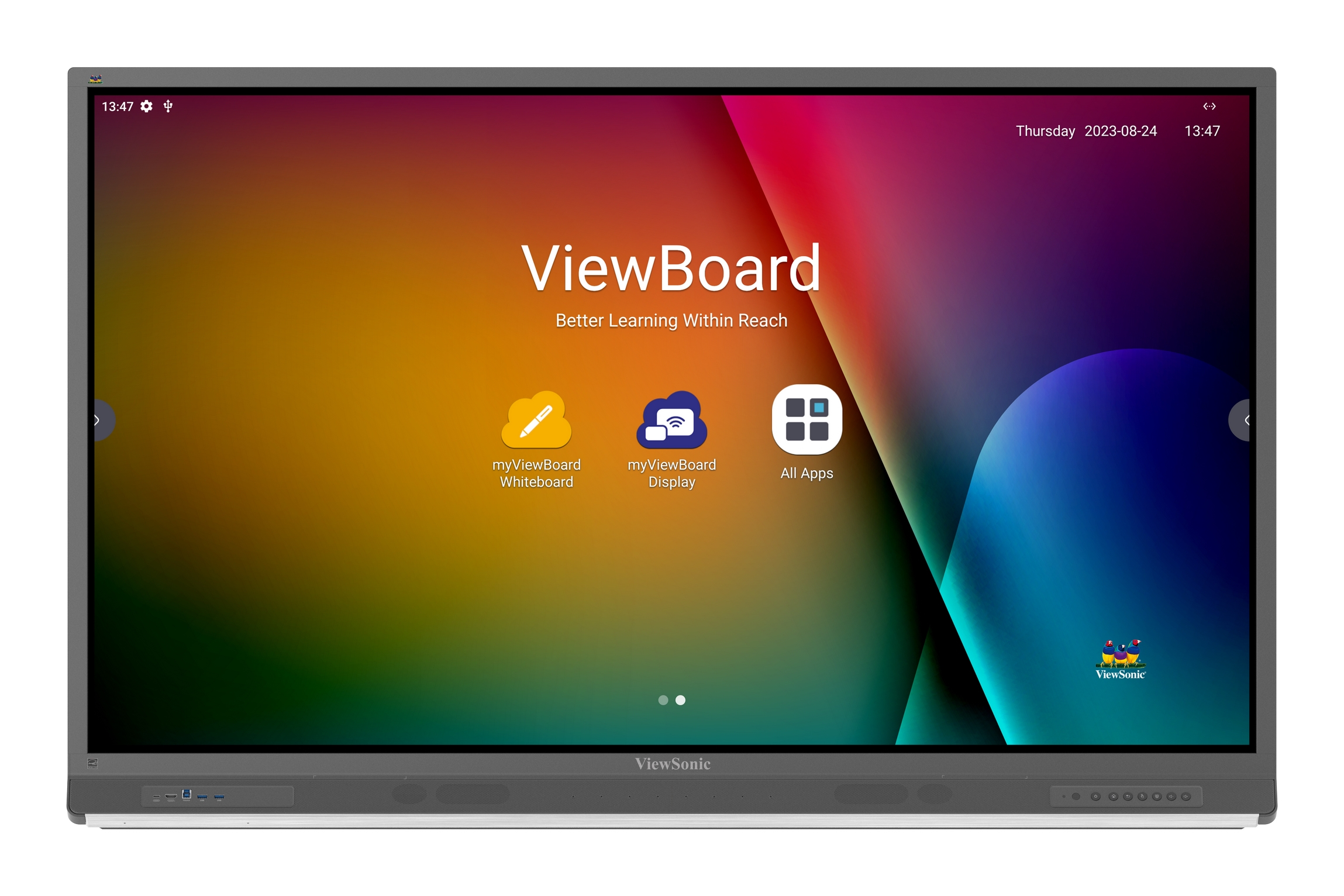 Viewsonic IFP6552-2F pantalla de se�alizaci�n Pantalla plana para se�alizaci�n digital 165,1 cm (65) LCD 450 cd / m� 4K Ultra HD Negro Pantalla t�ctil Procesador incorporado Android