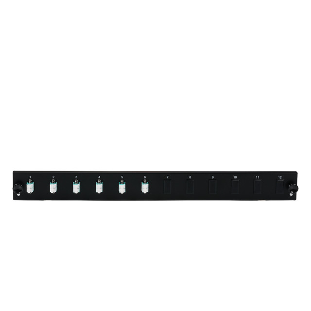 EFB Elektronik SB-FP-S-6SC-S-OS2 - Rackeinbau - 1U - Schwarz - Metall - 432 mm - 13 mm