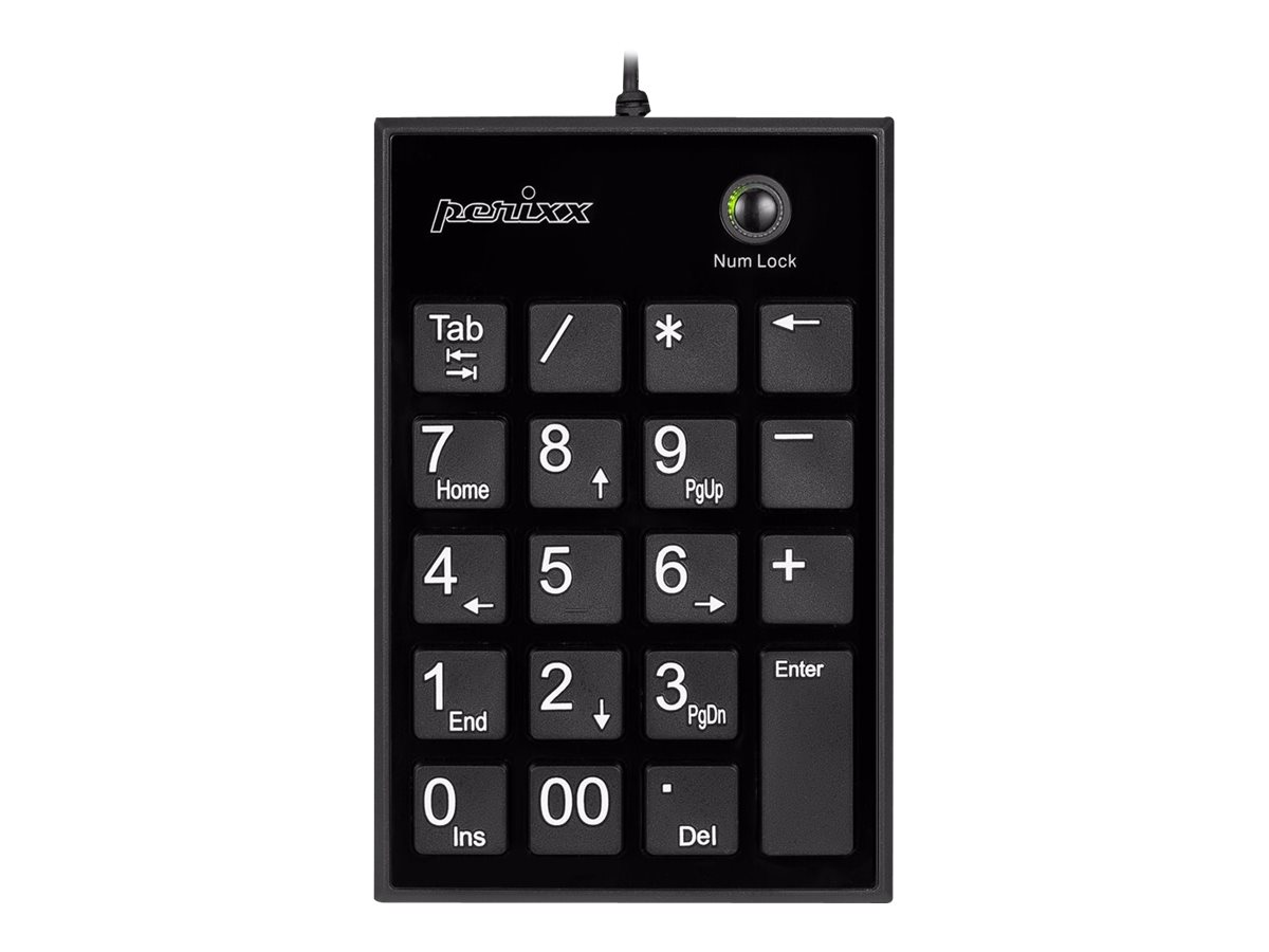 Perixx PERIPAD-202U numeric keypad Universal USB Black