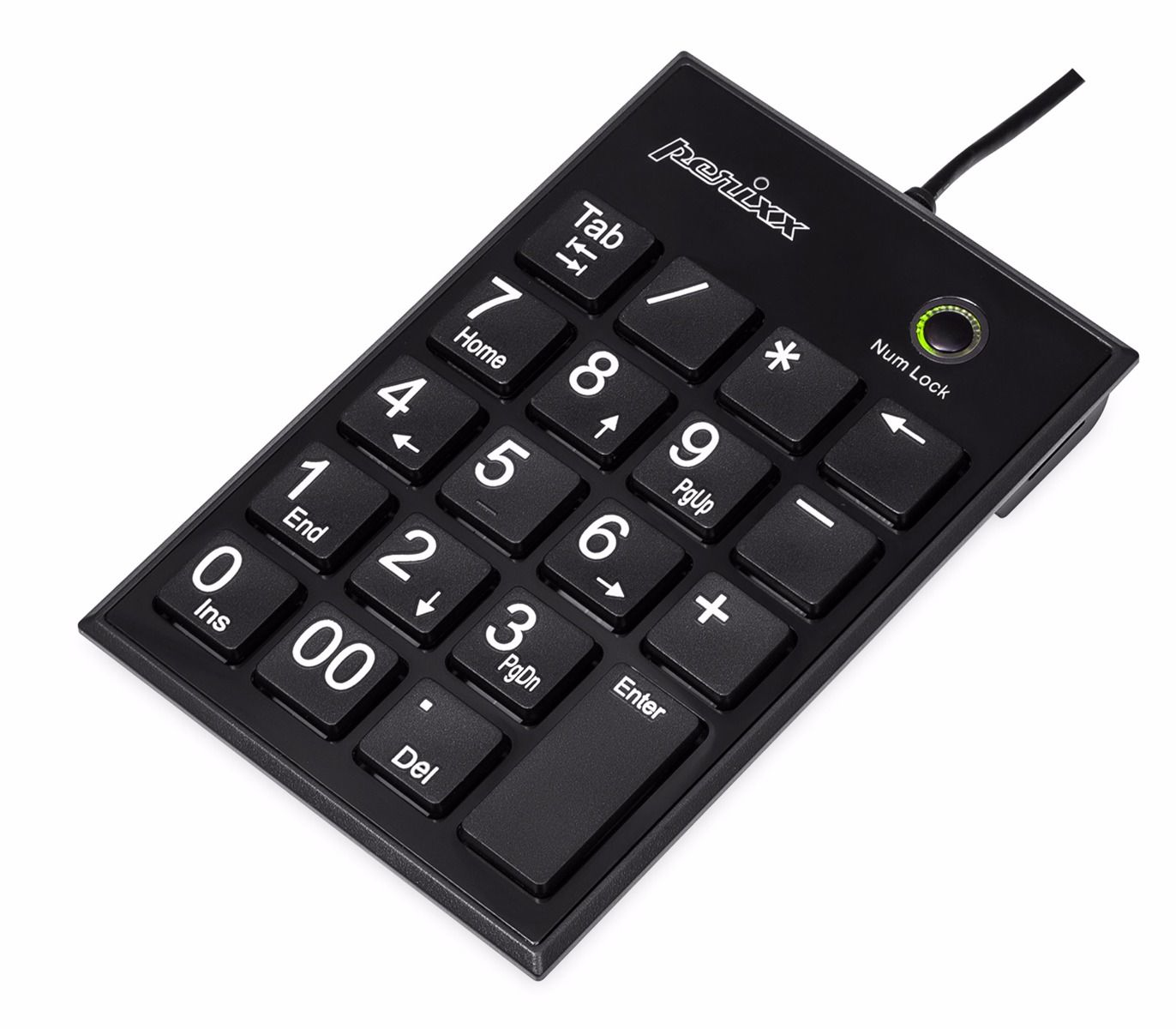 Perixx PERIPAD-202U numeric keypad Universal USB Black