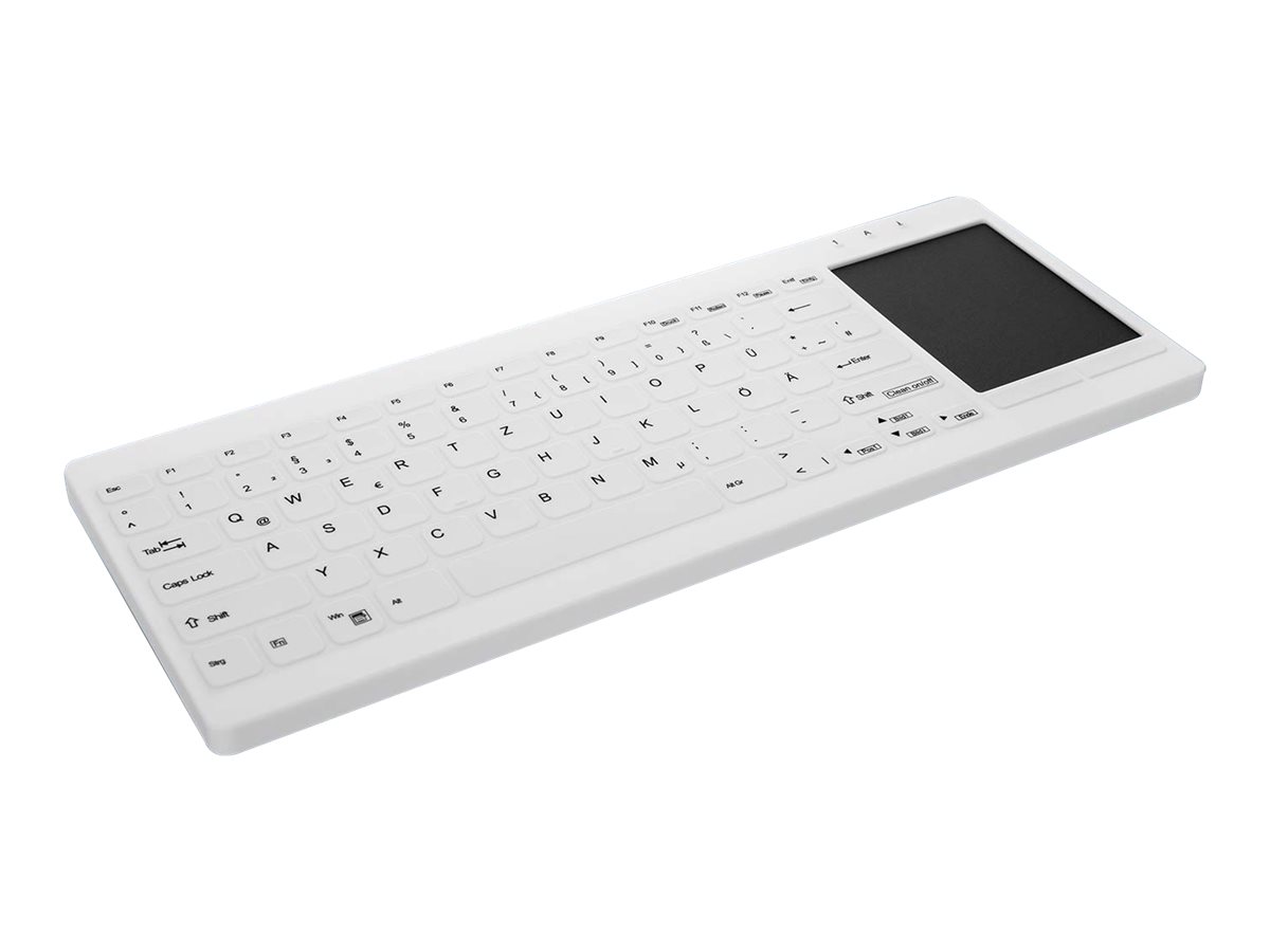 Active Key AK-C4412F tastiera USB QWERTZ Tedesco Bianco