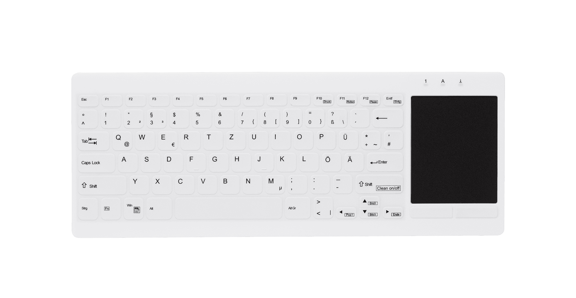 Active Key AK-C4412F tastiera USB QWERTZ Tedesco Bianco