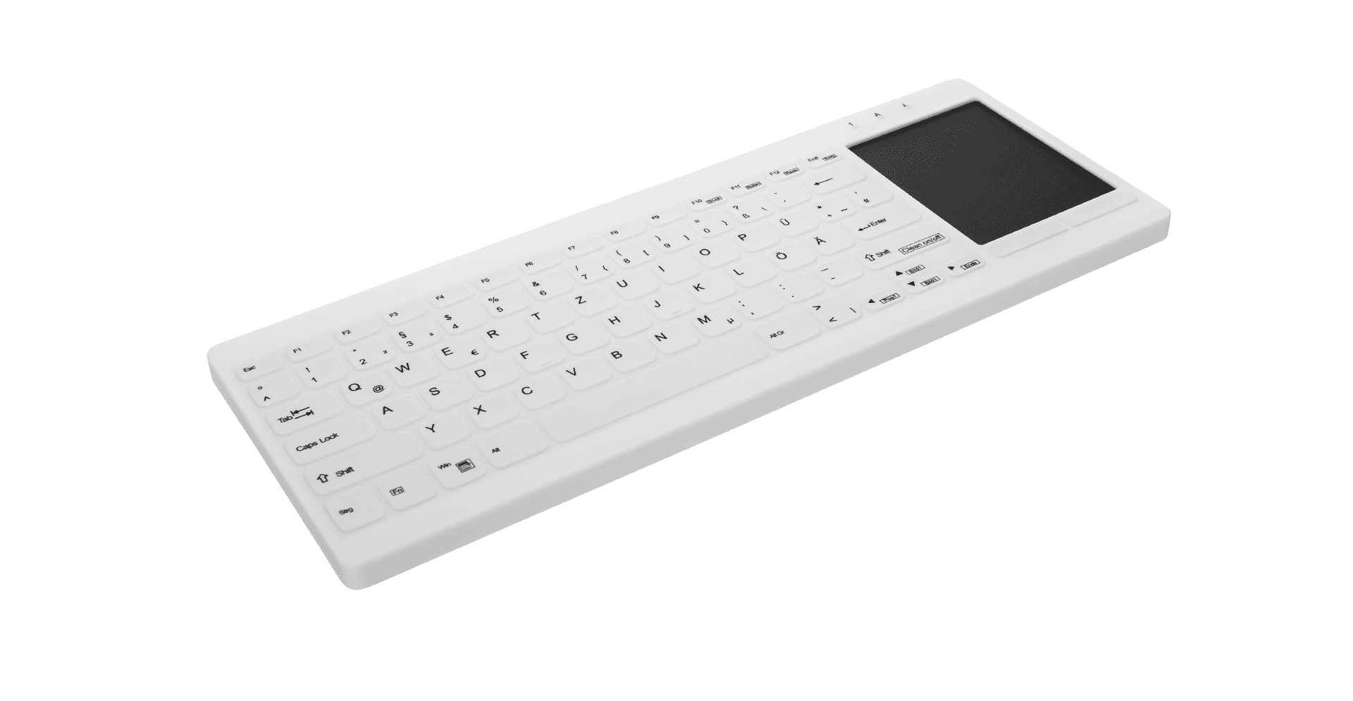 Active Key AK-C4412F tastiera USB QWERTZ Tedesco Bianco