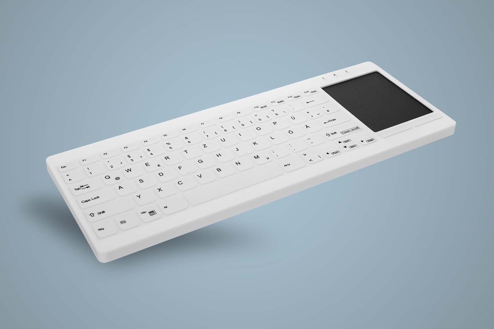 Active Key AK-C4412F tastiera USB QWERTZ Tedesco Bianco