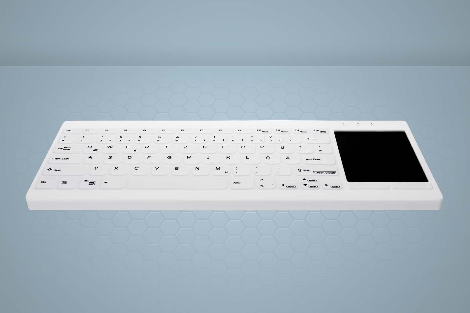 Active Key AK-C4412F tastiera USB QWERTZ Tedesco Bianco