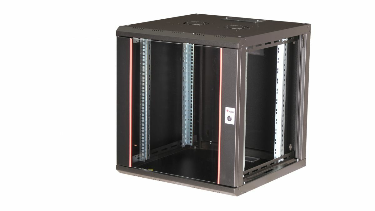 Equip Pro Mount 19 Cabinet, 12U, 600X600MM, RAL9005 Black