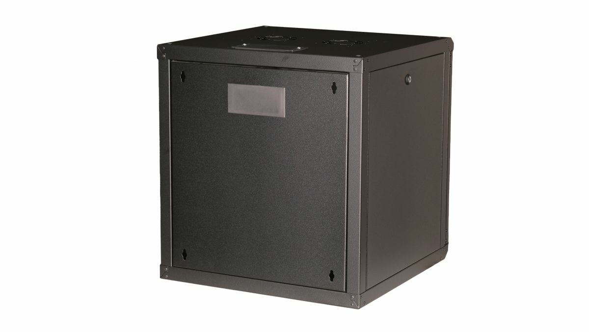 Equip Pro Mount 19 Cabinet, 12U, 600X600MM, RAL9005 Black