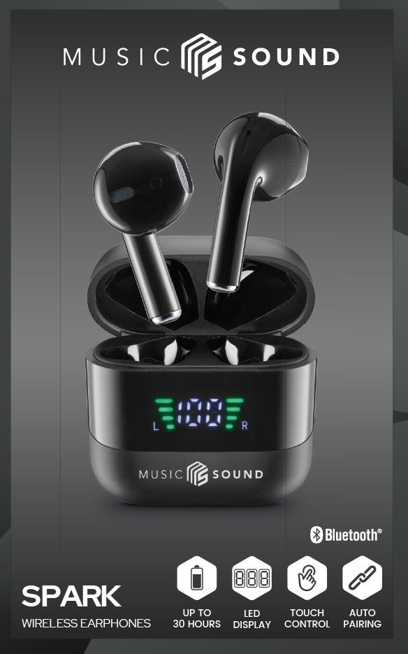 Cellularline MUSIC SOUND SPARK - True Wireless-Kopfh�rer mit
