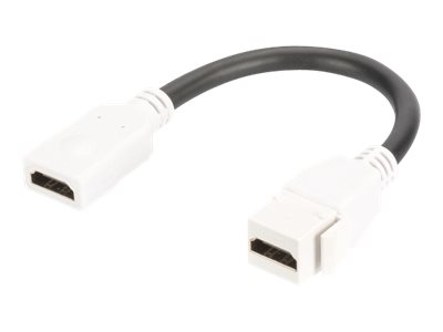 DIGITUS HDMI 2.0 Keystone Modul mit 12 cm Zuleitung (Buchse/Buchse)
