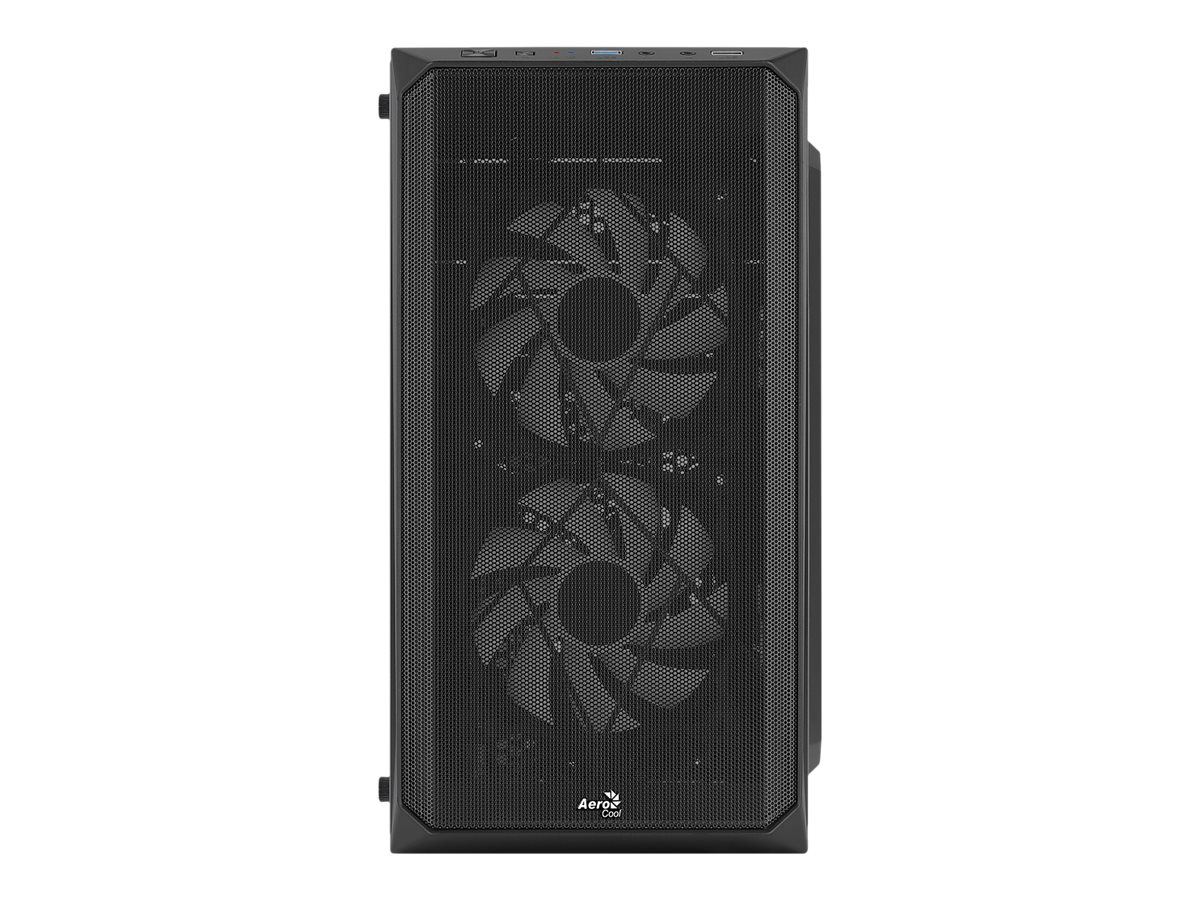 AEROCOOL ADVANCED TECHNOLOGIES AeroCool CS-107-A-BK-v2 - MT - micro ATX - Seitenteil mit Fenster (Acryl)