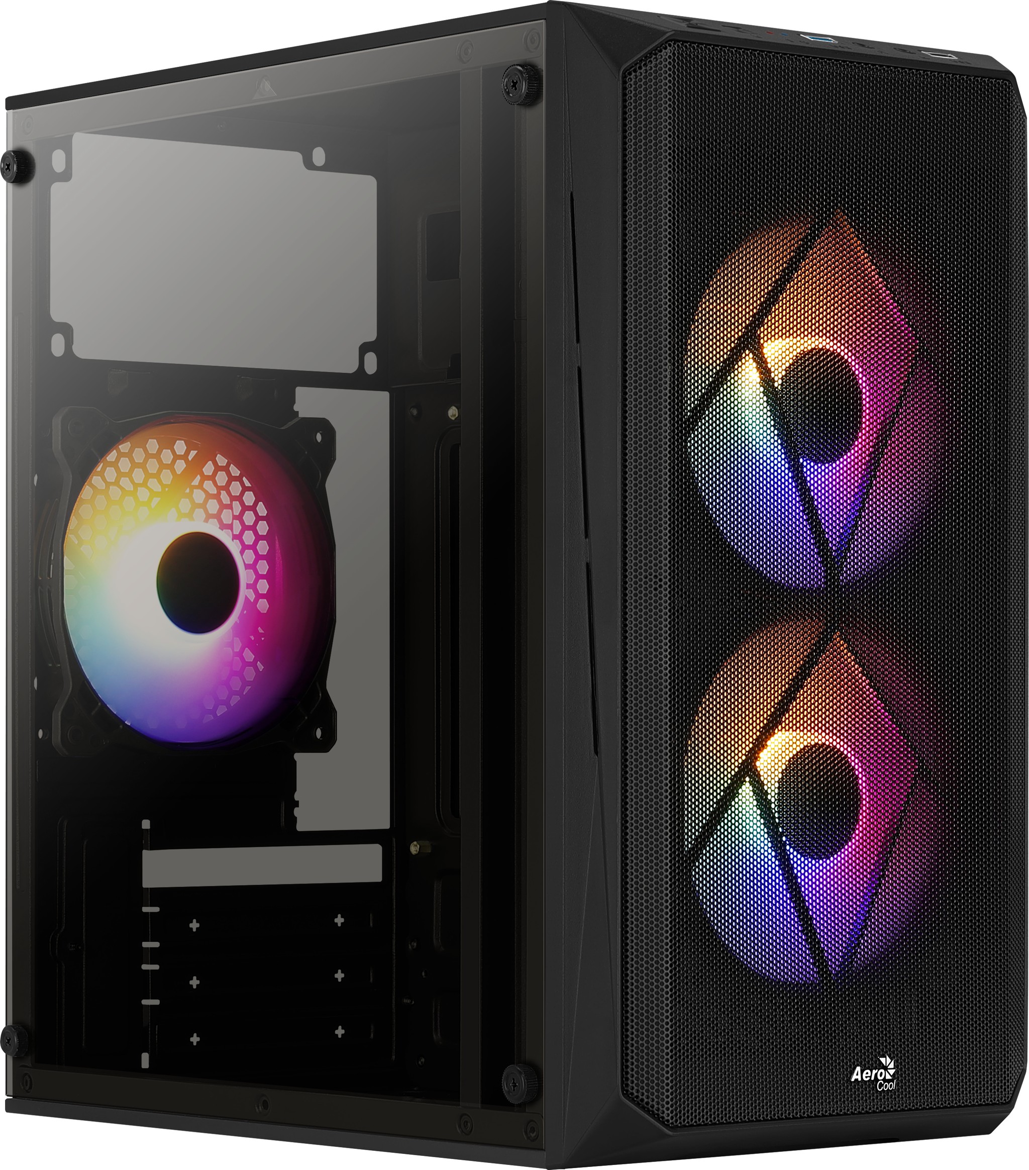Aerocool CS107V2 unit� centrale Mini Tower Noir