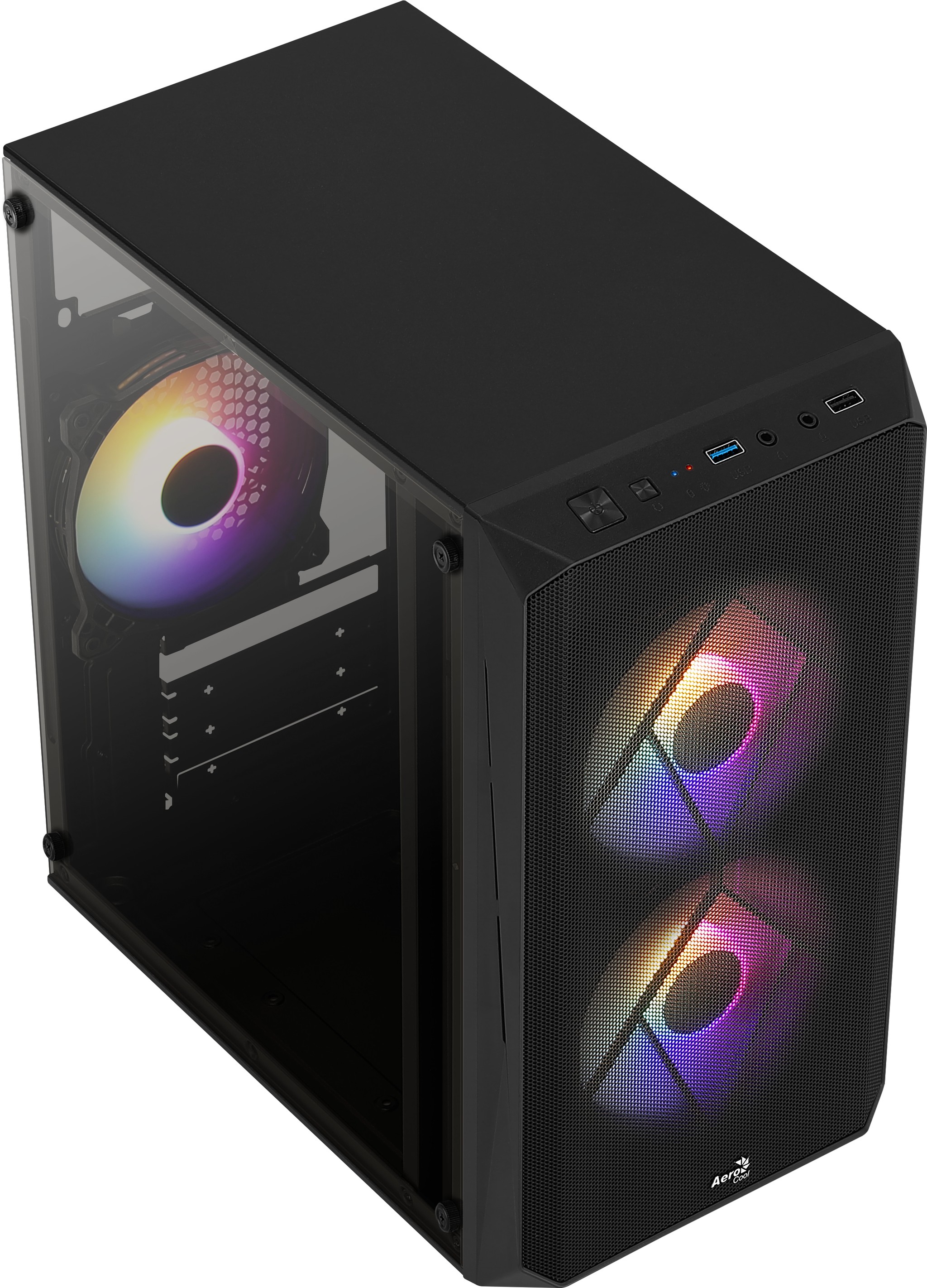 Aerocool CS107V2 unit� centrale Mini Tower Noir