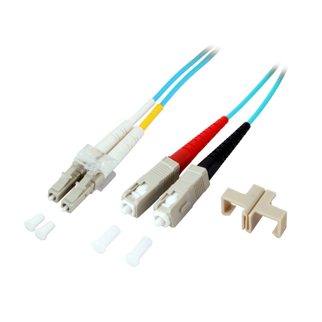 EFB Elektronik O0314.20 fibre optic cable 20 m LC SC OM3 Turquoise