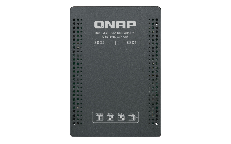 QNAP QDA-A2MAR Botier de disques de stockage Enceinte ssd Noir M.2