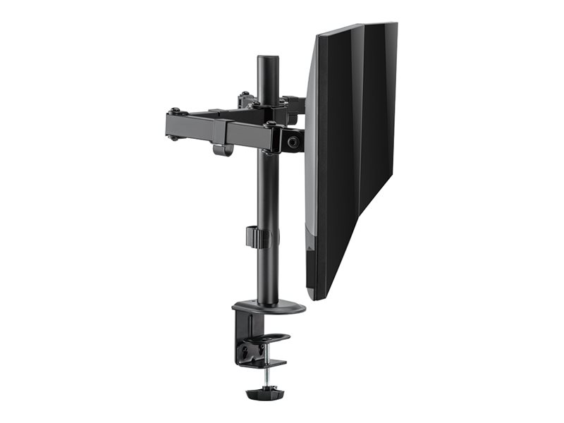 LogiLink Befestigungskit (Tischmontage) - einstellbarer Doppelarm - f�r 2 Monitore - Arml�nge: 376 mm - Kunststoff, Stahl - Schwarz - Bildschirmgr��e: 43.2-81.3 cm (17-32)