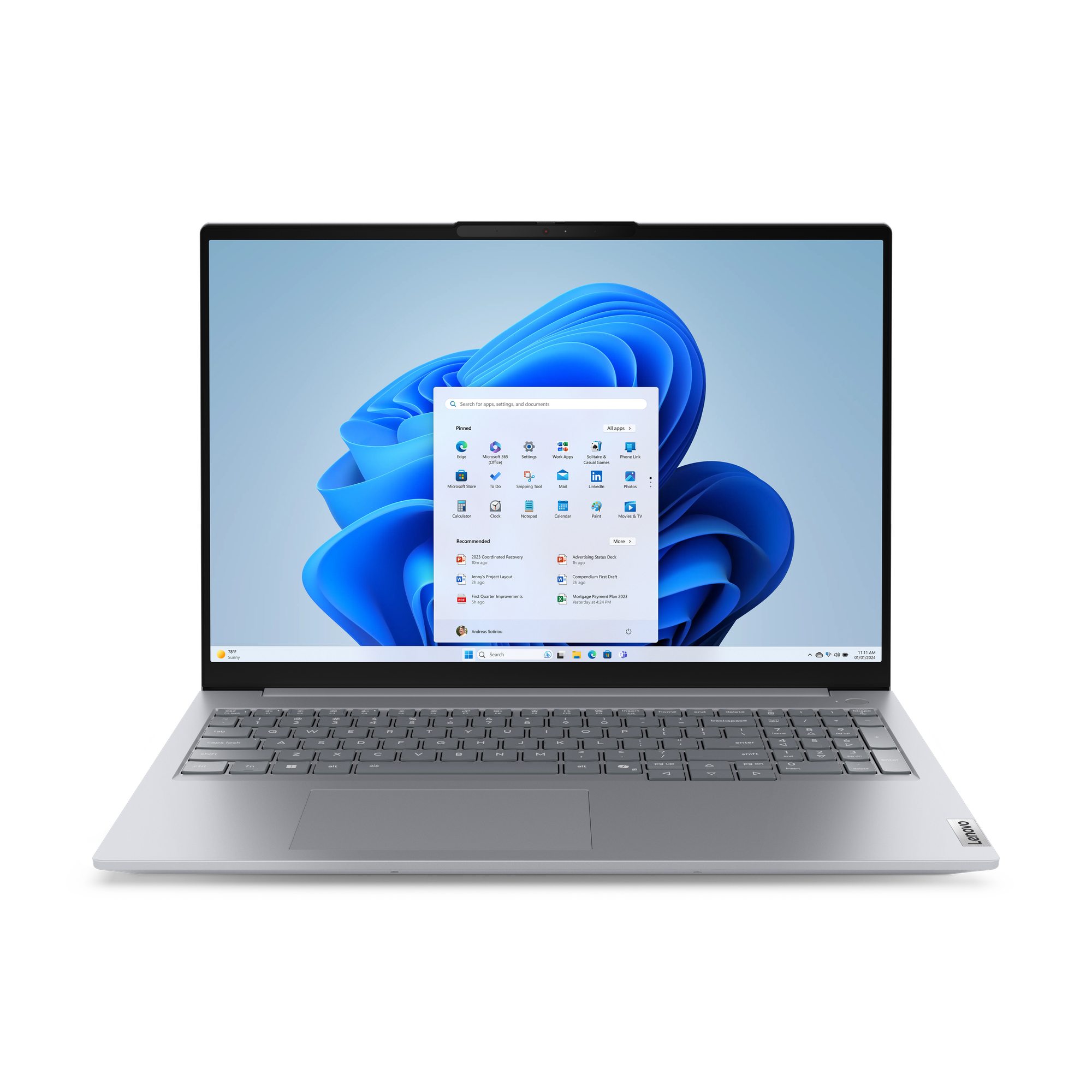 Lenovo ThinkBook 16 G8 IAL Intel Core Ultra 5 135H Laptop 40.6 cm (16) WUXGA 16 GB DDR5-SDRAM 512 GB SSD Wi-Fi 6E (802.11ax) Windows 11 Pro German Grey