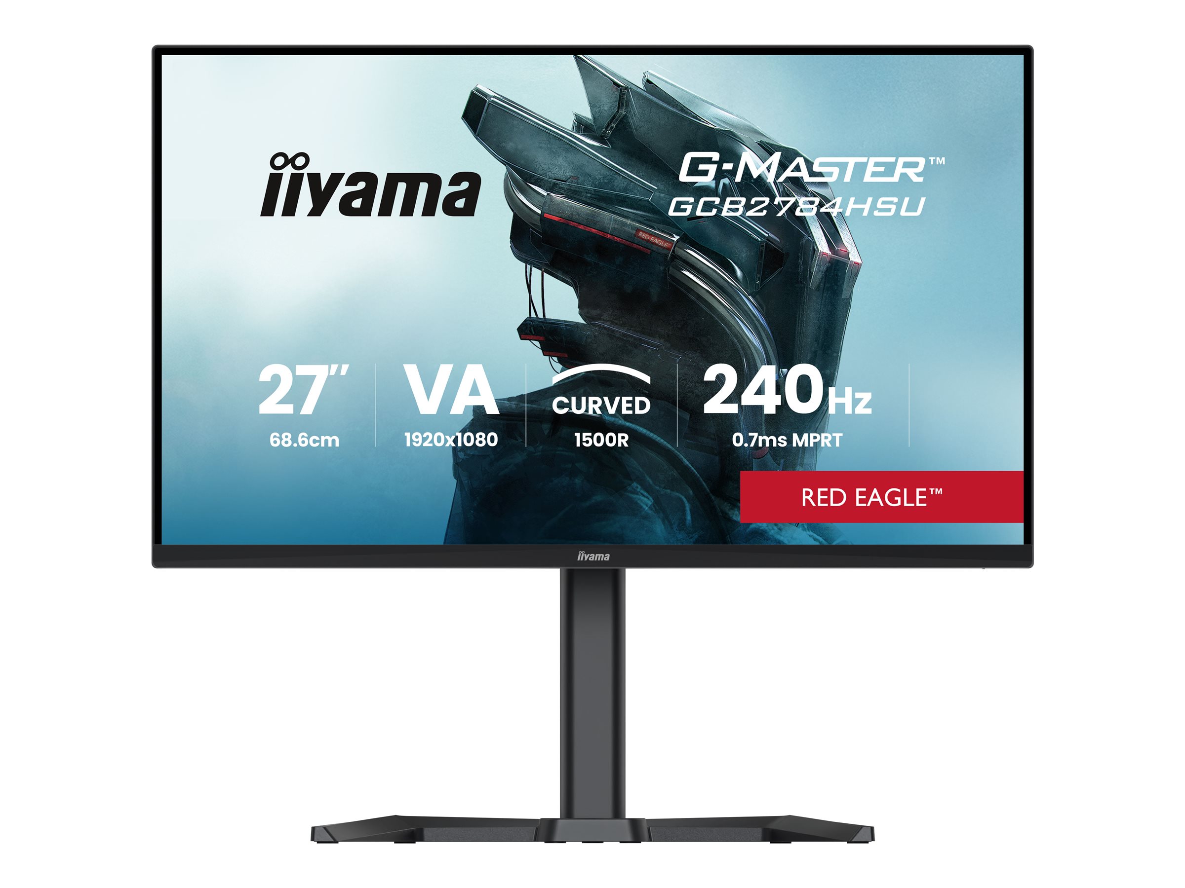 Iiyama G-MASTER Red Eagle GCB2784HSU-B1 - LED-Monitor - Gaming - gebogen - 68.6 cm (27)