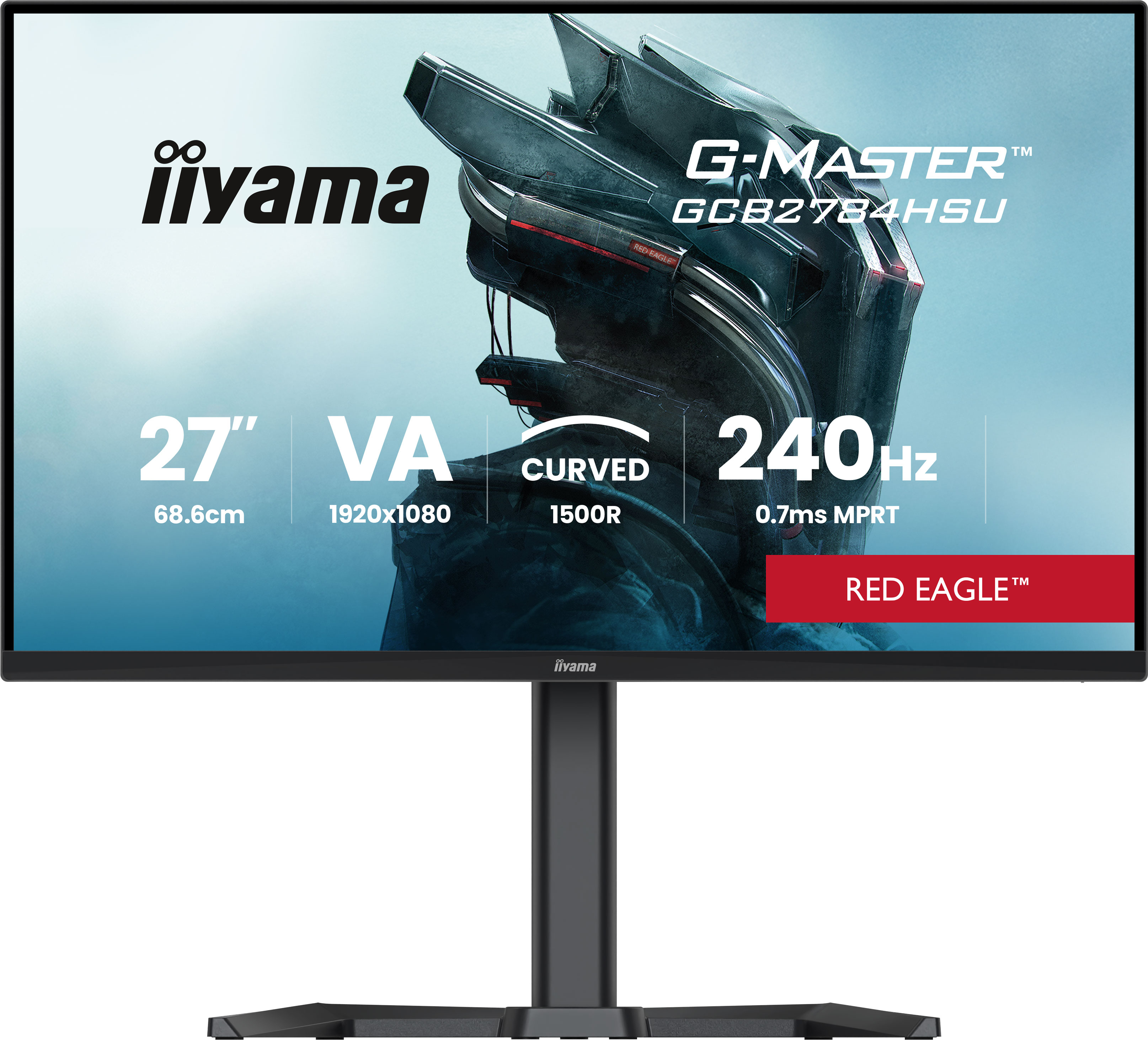 Iiyama G-MASTER Red Eagle GCB2784HSU-B1 - LED-Monitor - Gaming - gebogen - 68.6 cm (27)