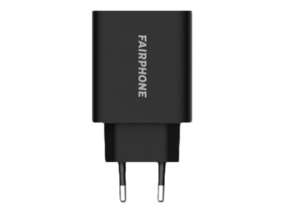 Fairphone Netzteil - 30 Watt - 2 Ausgabeanschlussstellen (USB, 24 pin USB-C)
