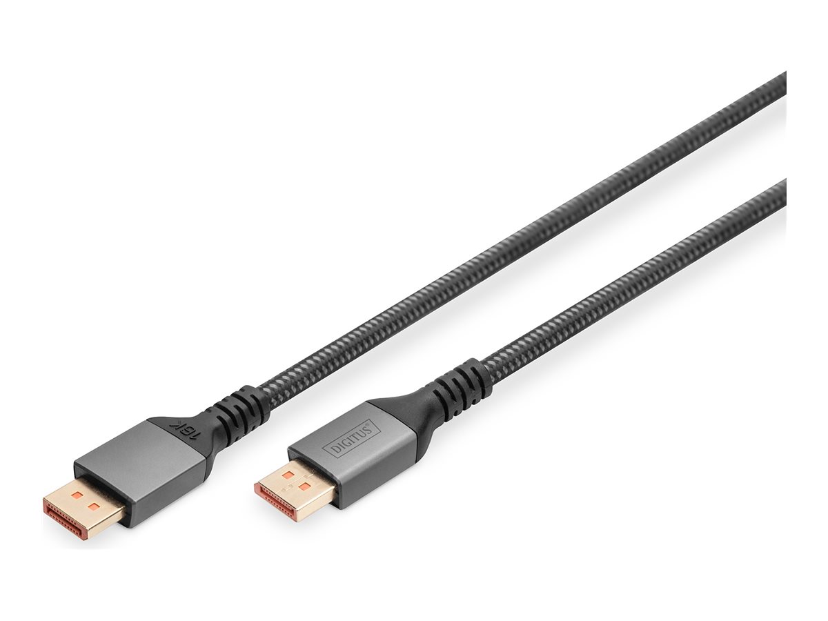 Digitus 16K DisplayPort Connection Cable, Version 2.1, 1m, 80G, black