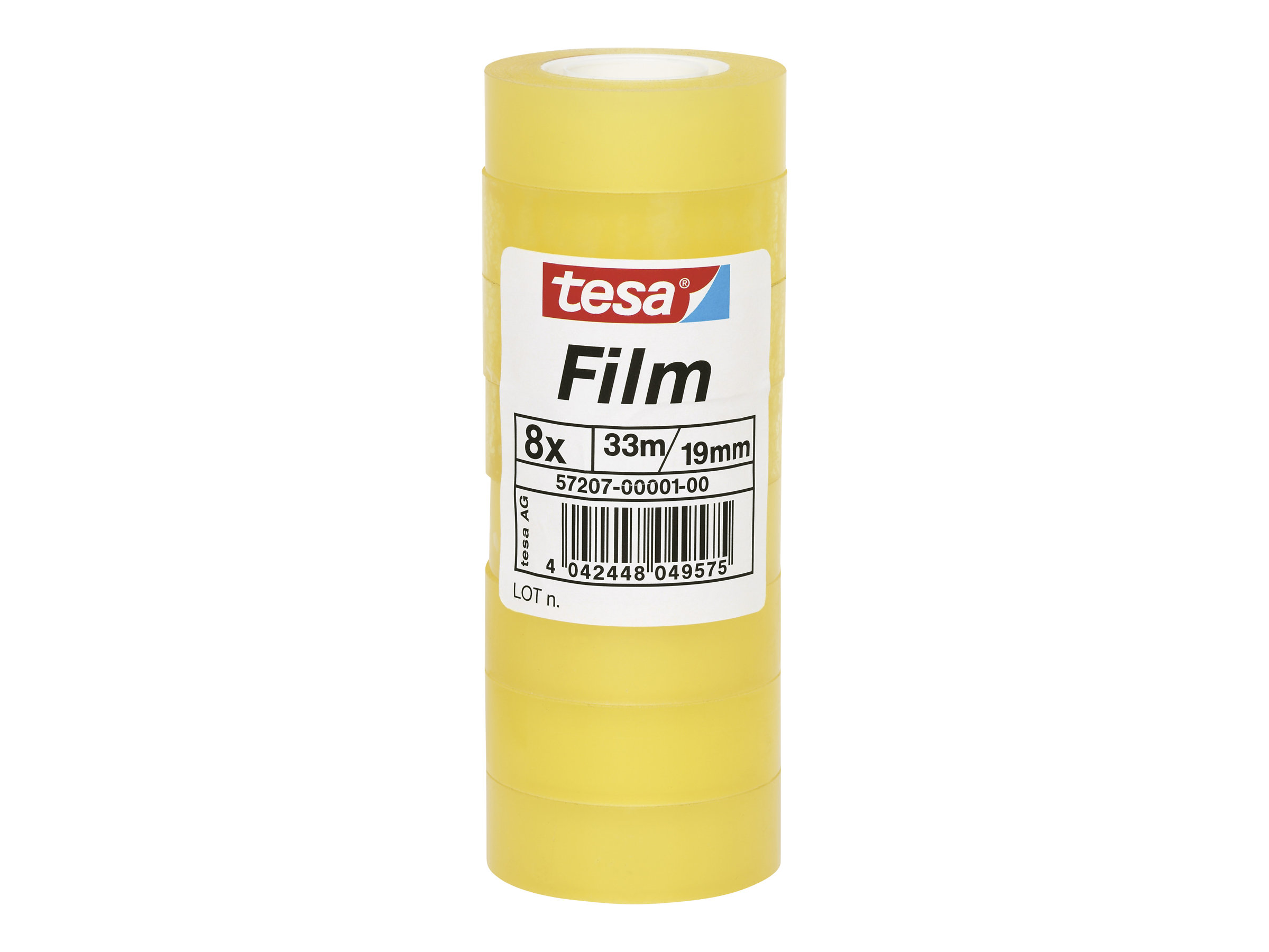 Tesa Tesafilm - B�ro-Klebeband - 19 mm x 33 m - Polypropylenfolie - transparent (Packung mit 8)