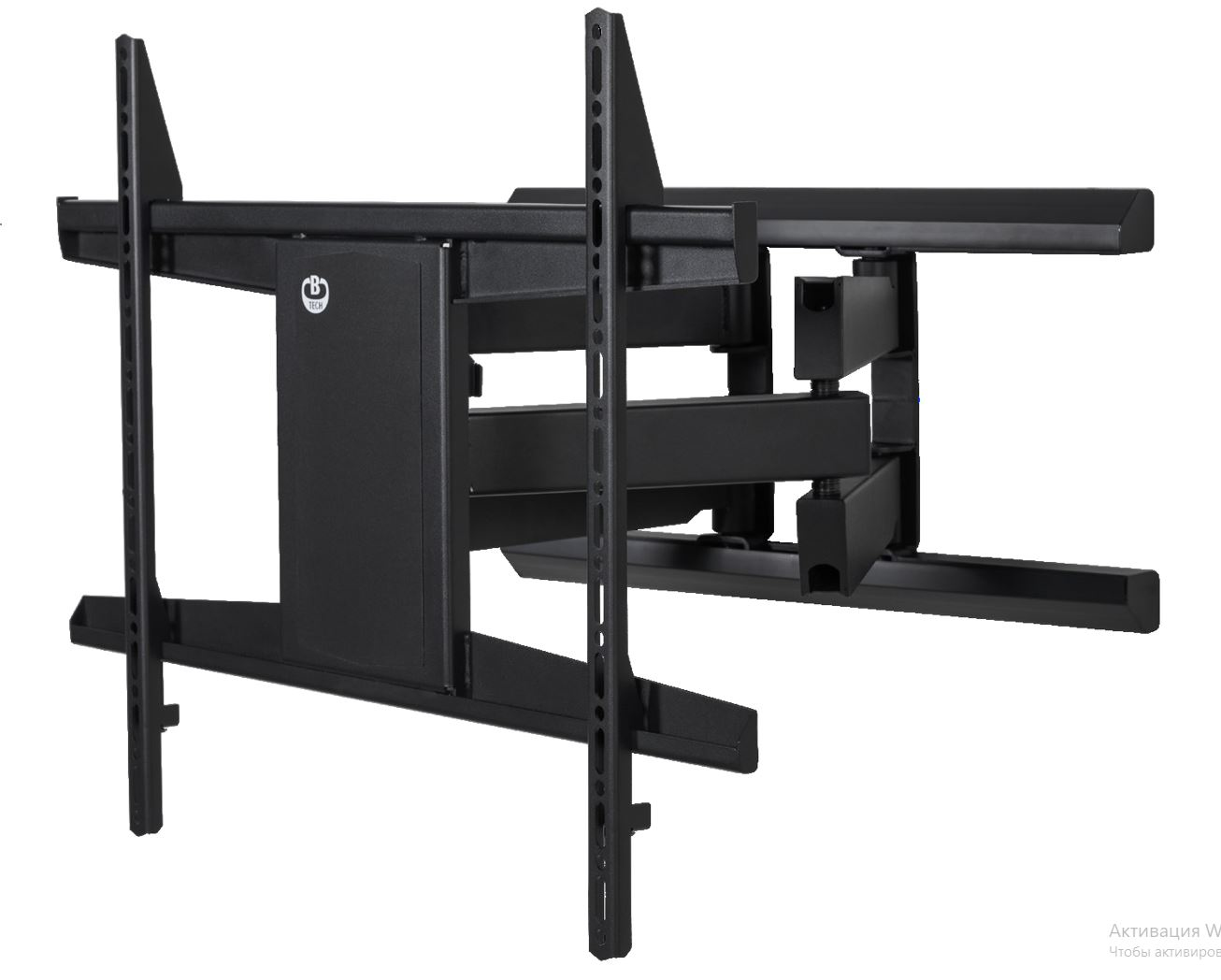 B-TECH BT8228 - Befestigungskit (Doppelauslegerarm, Wandmontage) - robust - f�r Flachbildschirm - Schwarz - Bildschirmgr��e: 165-305 cm (65-120)