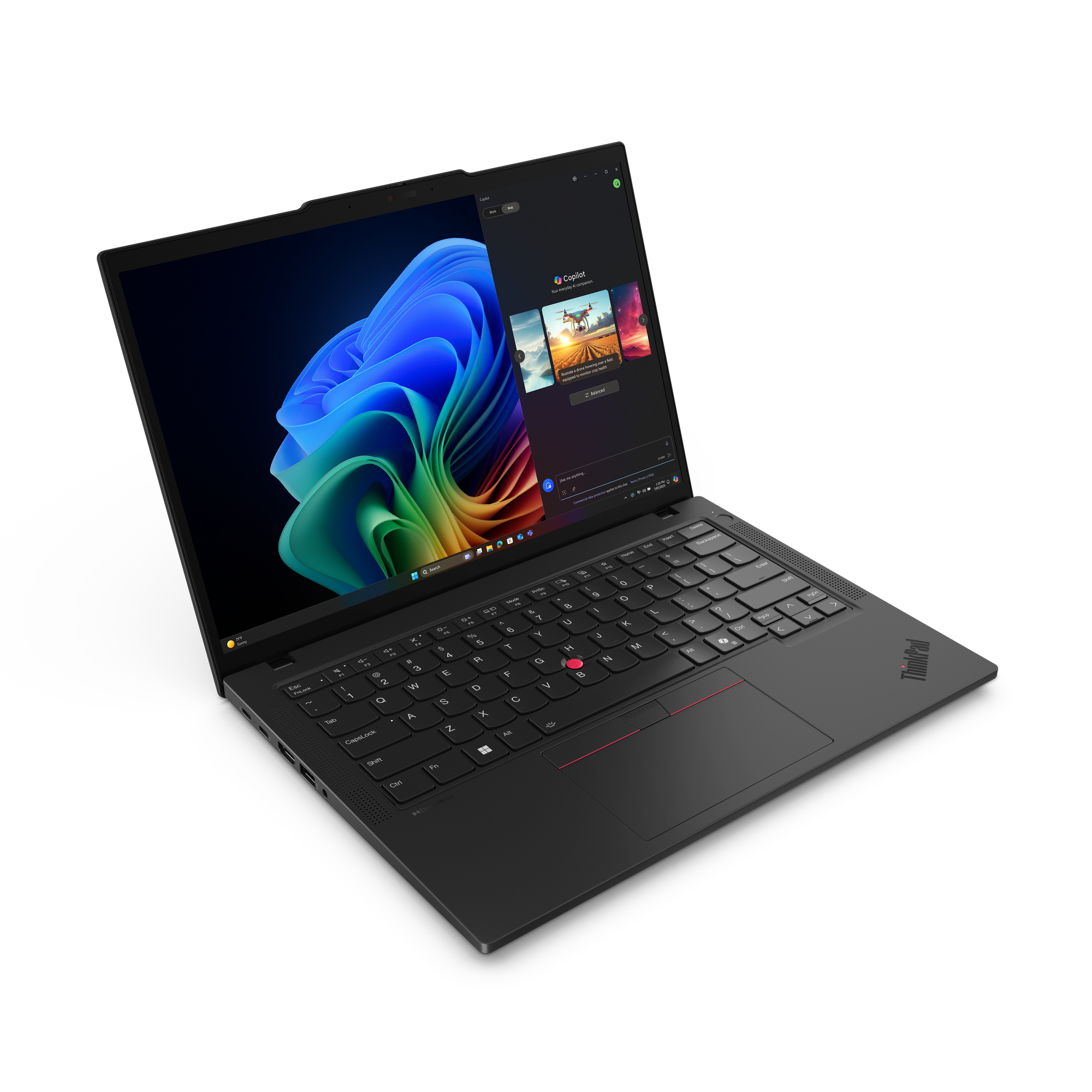 Lenovo ThinkPad T14 Gen 6 (AMD) Copilot+ PC AMD Ryzen AI 5 PRO 340 Laptop 35.6 cm (14) WUXGA 32 GB DDR5-SDRAM 512 GB SSD Wi-Fi 7 (802.11be) Windows 11 Pro German Black