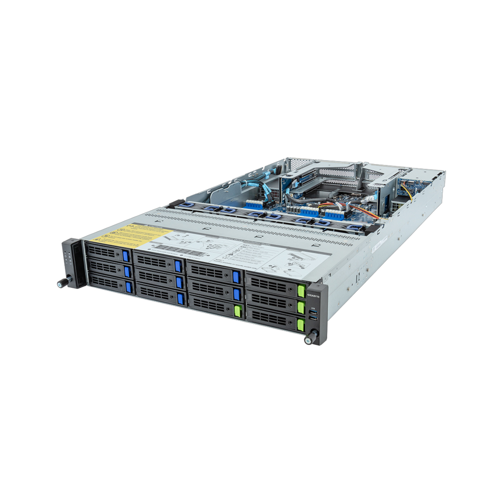 Gigabyte R283-Z91-ACV1 Rev. 3.x Rack Server Dual Sockel SP5 - - AMD EPYC - Server - AMD EPYC