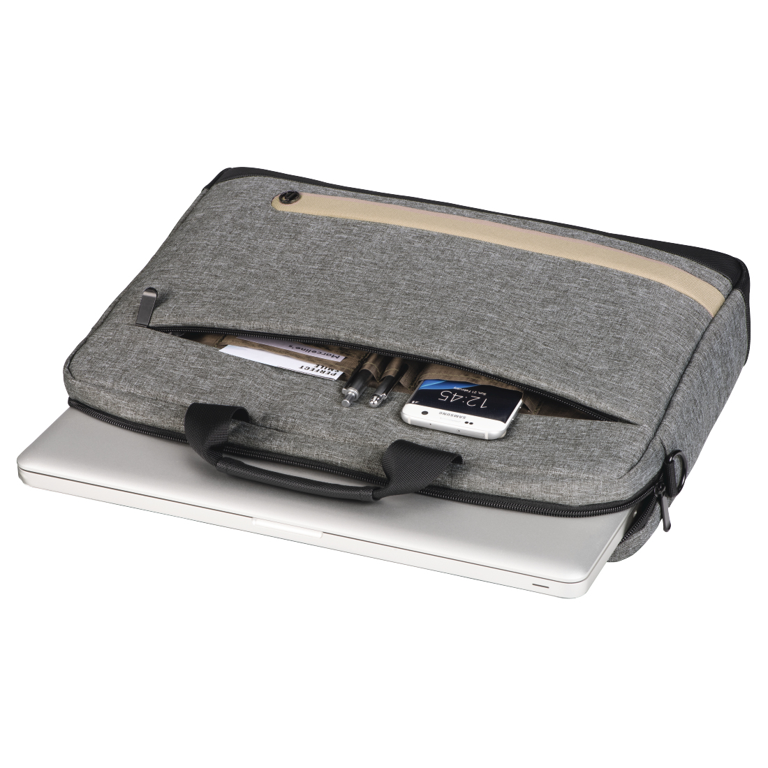 Hama Terra notebook case 39.6 cm (15.6) Briefcase Grey