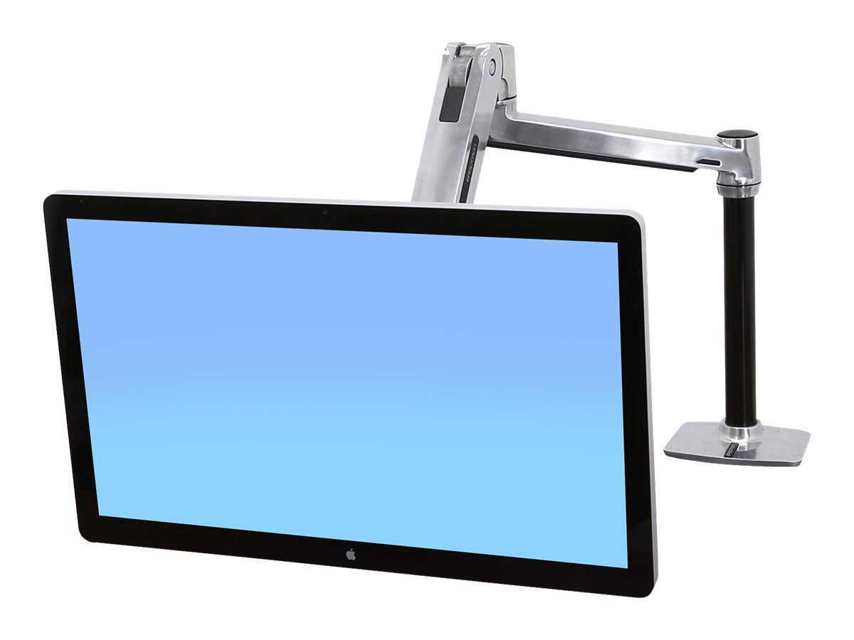 Ergotron LX HD Sit-Stand Desk Mount LCD Arm - Befestigungskit - fr LCD-Display - verriegelbar - Aluminium - Polished Aluminum - Bildschirmgre: bis zu 116,8 cm (bis zu 46 Zoll)