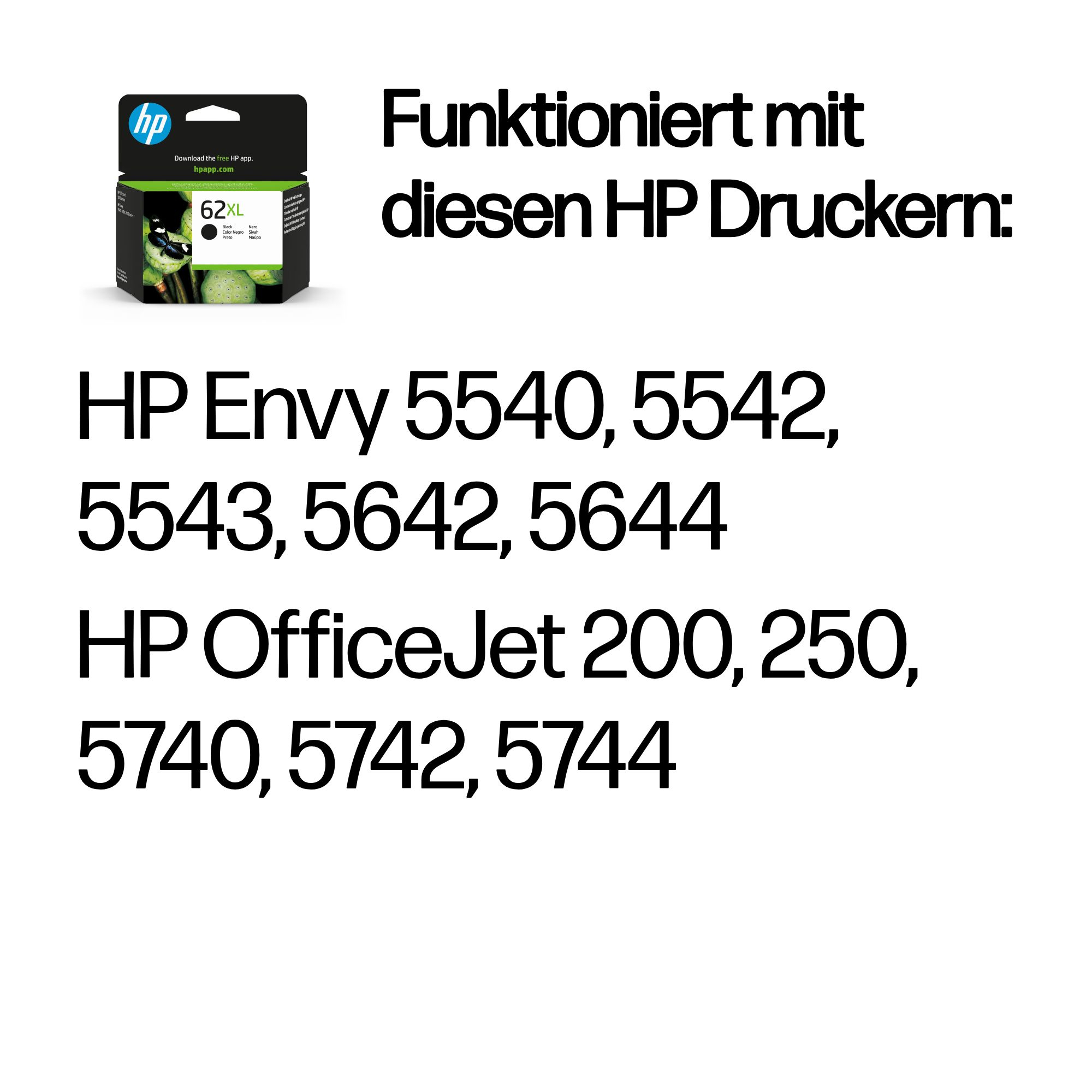 HP 62XL High Yield Black Original Ink Cartridge