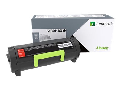 Lexmark 51B0HA0 cartuccia toner 1 pz Originale Nero