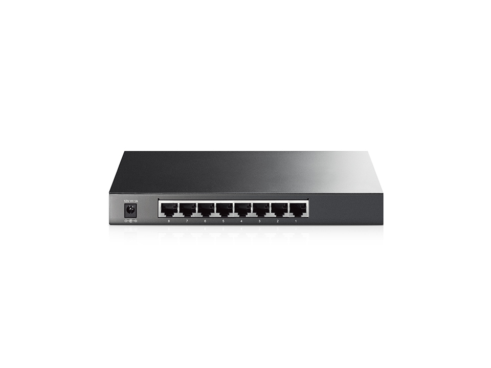 TP-Link TL-SG2008 switch di rete Gestito L2/L2+ Gigabit Ethernet (10/100/1000) Nero