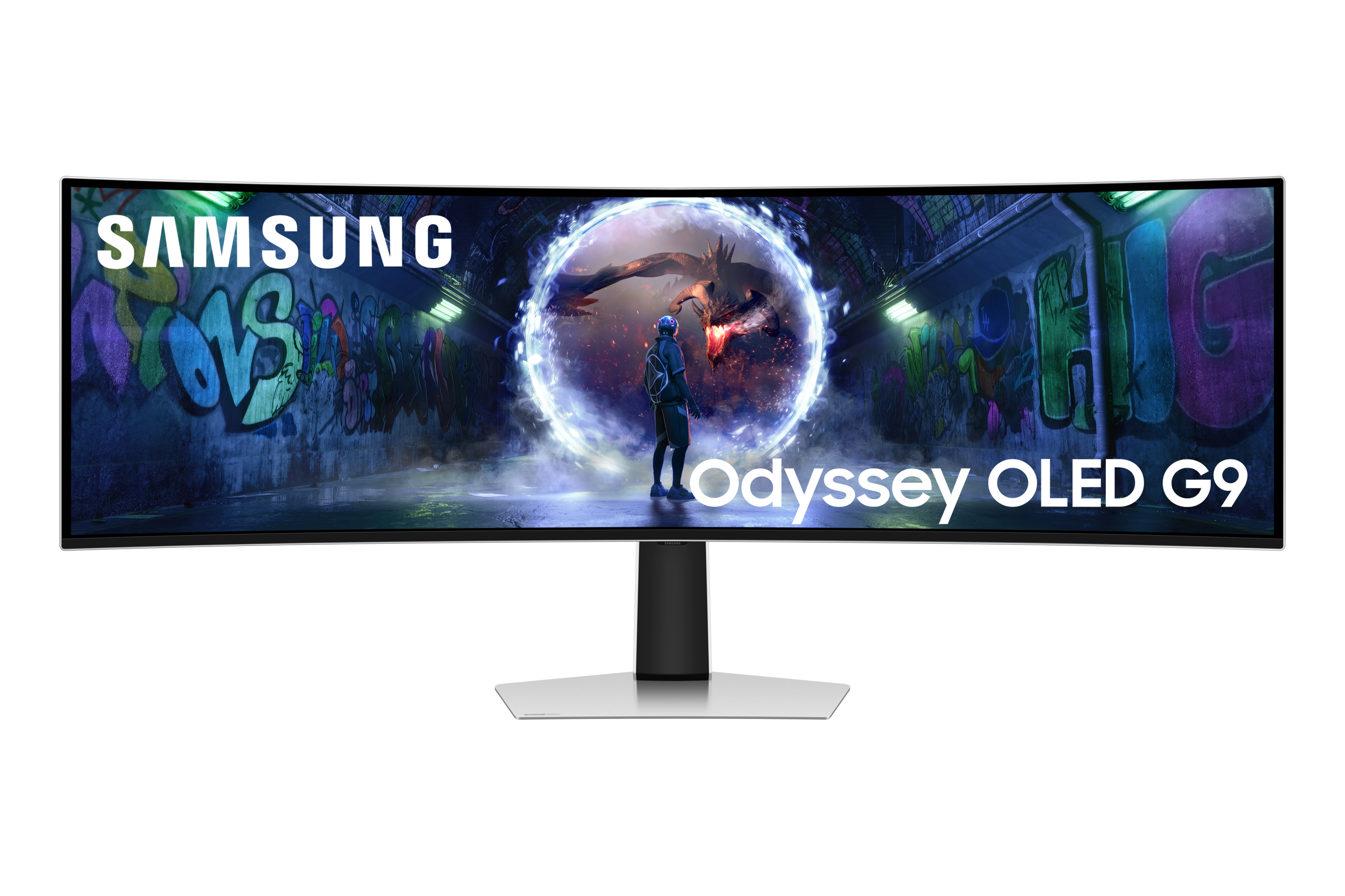 Samsung G93SD pantalla para PC 124,5 cm (49) 5120 x 1440 Pixeles Dual QHD OLED Plata