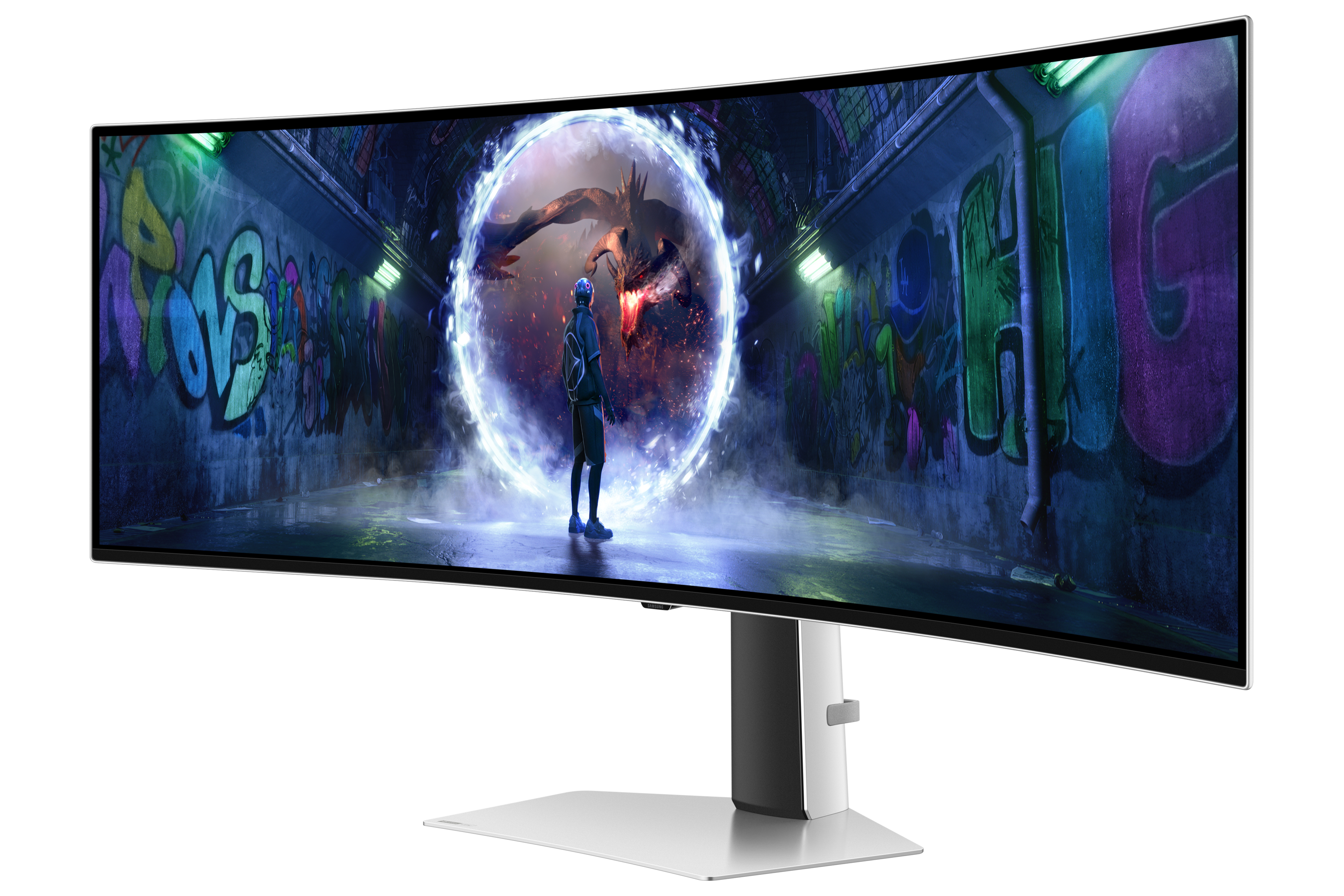 Samsung G93SD pantalla para PC 124,5 cm (49) 5120 x 1440 Pixeles Dual QHD OLED Plata