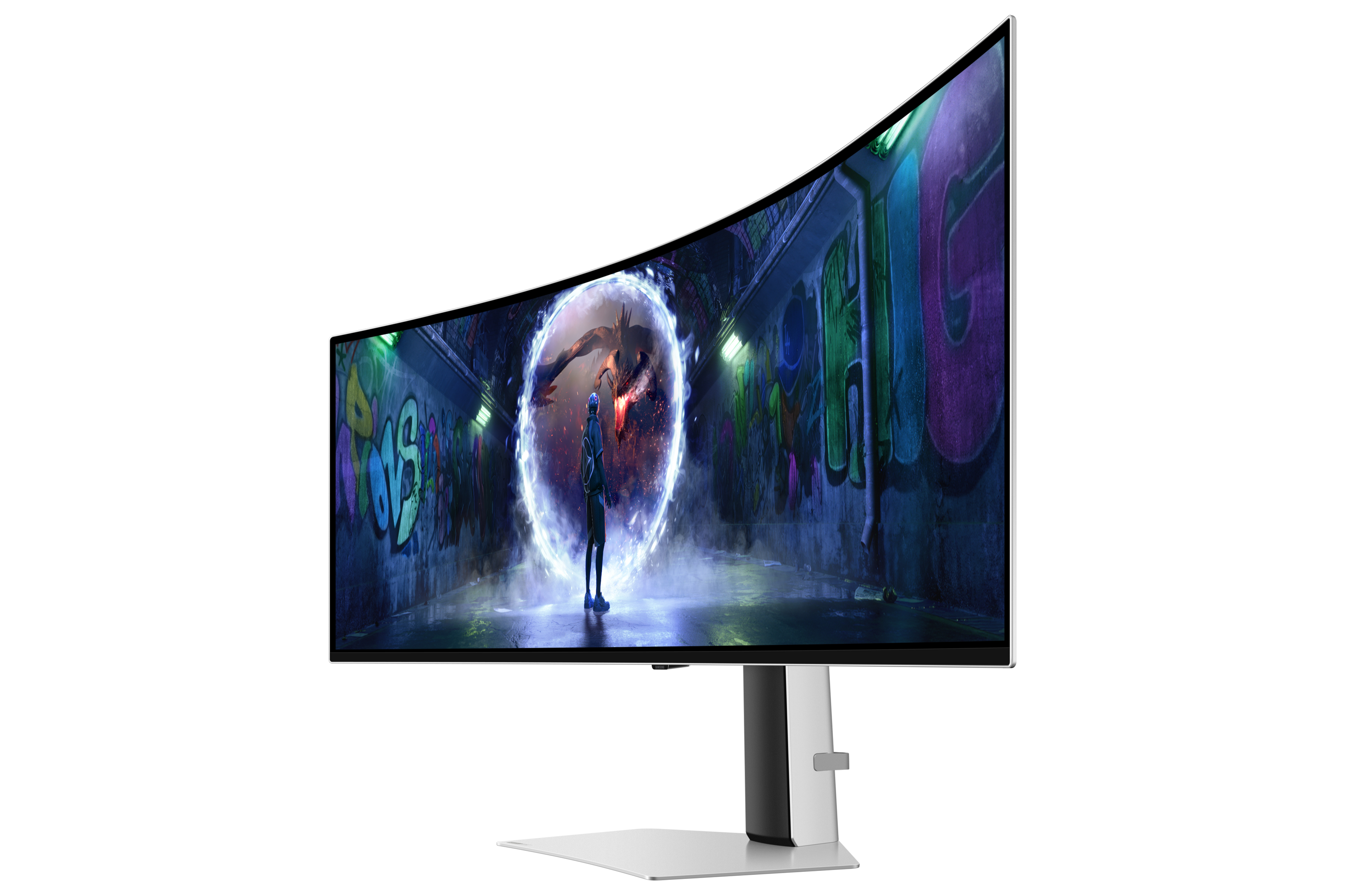 Samsung G93SD pantalla para PC 124,5 cm (49) 5120 x 1440 Pixeles Dual QHD OLED Plata