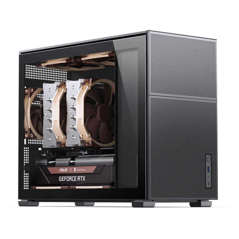 Jonsbo D31 MESH Micro-ATX Gehuse Tempered Glass - schwarz - Gehuse - Micro/Mini/Flex-ATX