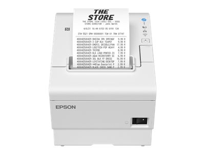 Epson TM-T88VII (111A0): USB, Ethernet, Serial, PS, UK, White