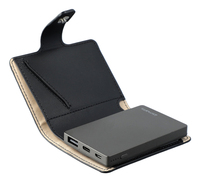 4smarts Powerbank PowrWAllet schwarz - Batterie - 3.000 mAh