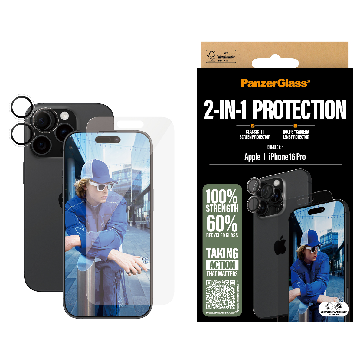 PanzerGlass 2-in-1 Bundle iPhone24 6.3 Pro