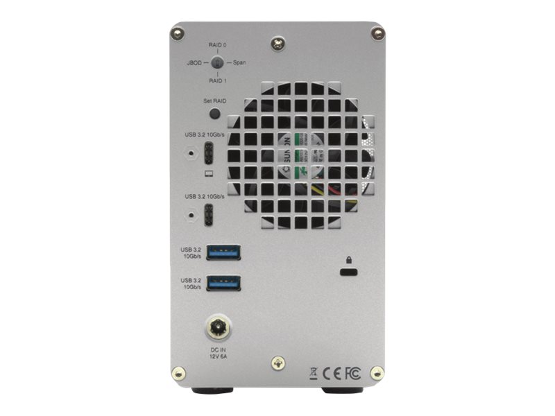 OWC Mercury Elite Pro Dual Carcasa de disco duro/SSD Plata 2.5/3.5