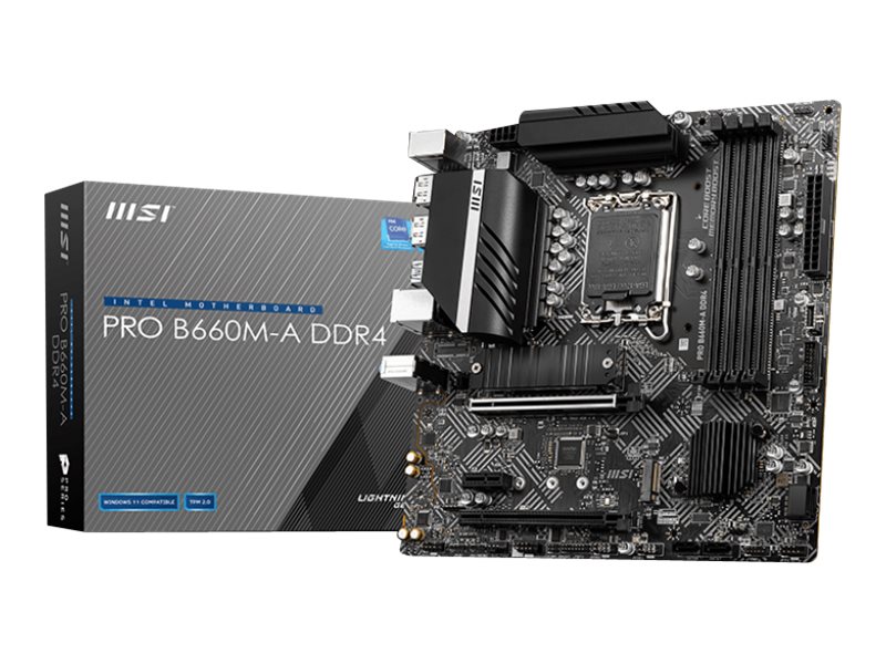 MSI Pro Intel Z490 LGA 1200 ATX DDR4-SDRAM Motherboard