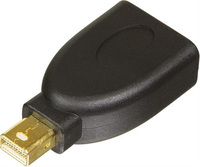 Deltaco MDP-DP - Mini Displayport - Displayport - Schwarz