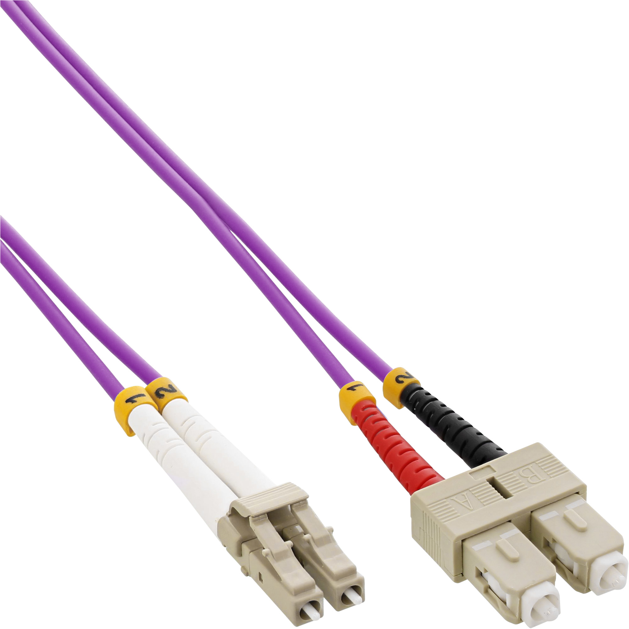 InLine Fiber Optical Duplex Cable LC/SC 50/125�m OM4 15m