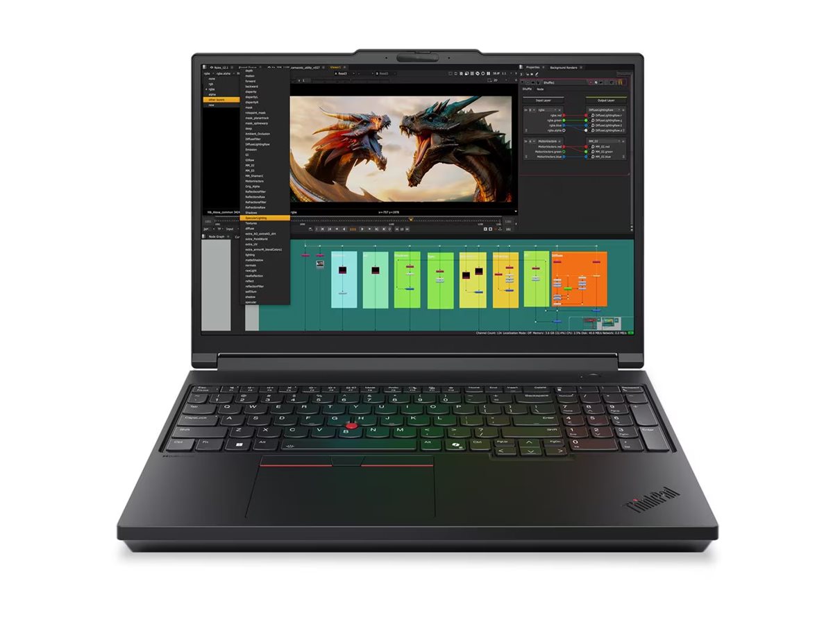 Lenovo ThinkPad P16 Gen 3 Intel Core Ultra 9 275HX Estaci�n de trabajo m�vil 40,6 cm (16) WQUXGA 96 GB DDR5-SDRAM 1 TB SSD NVIDIA RTX PRO 5000 Blackwell Wi-Fi 7 (802.11be) Windows 11 Pro Alem�n Negro