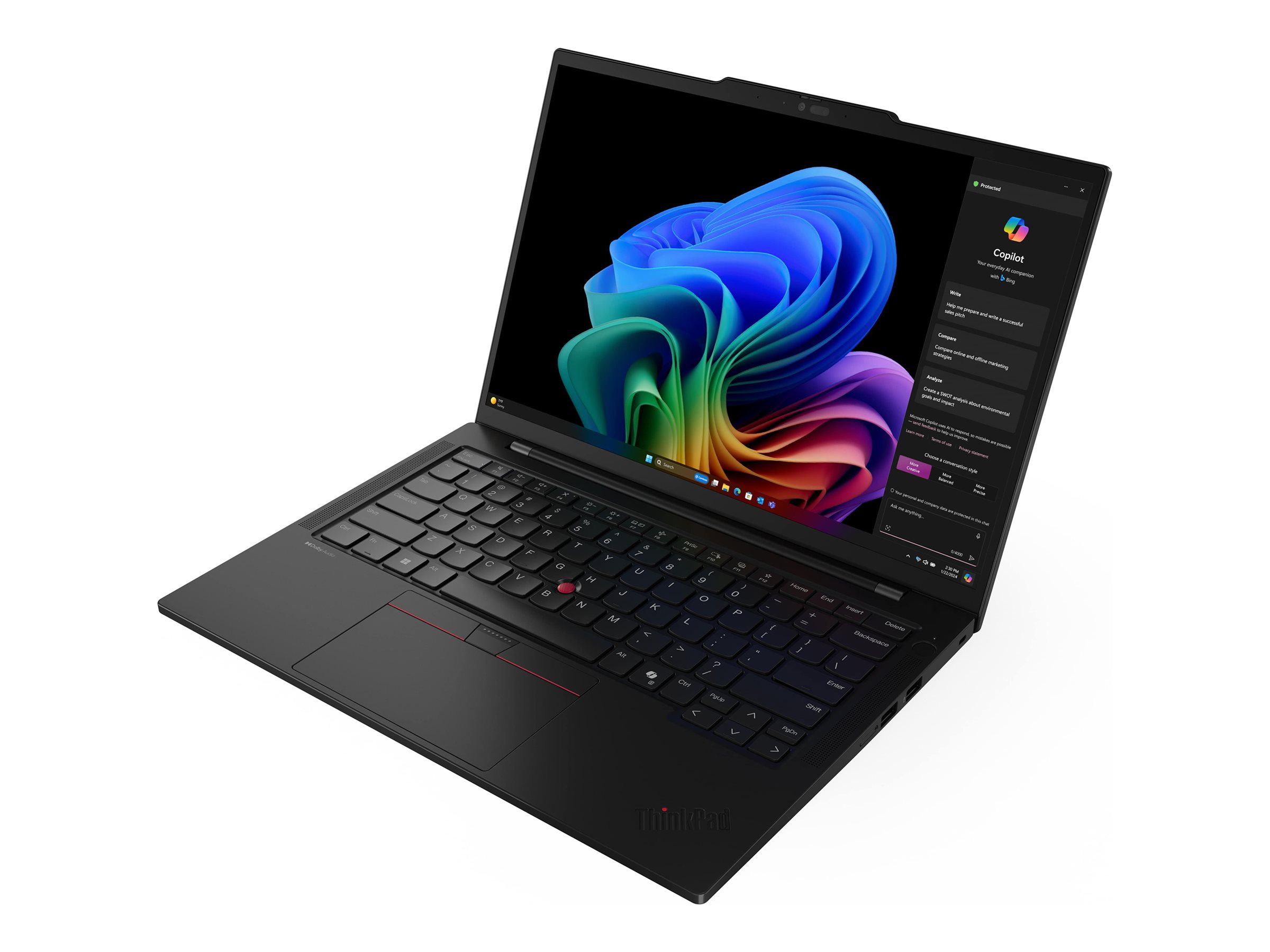 Lenovo ThinkPad T14s Gen 6 (Intel) Copilot+ PC Intel Core Ultra 5 226V Port�til 35,6 cm (14) WUXGA 16 GB 512 GB SSD Wi-Fi 7 (802.11be) Windows 11 Pro Alem�n Negro