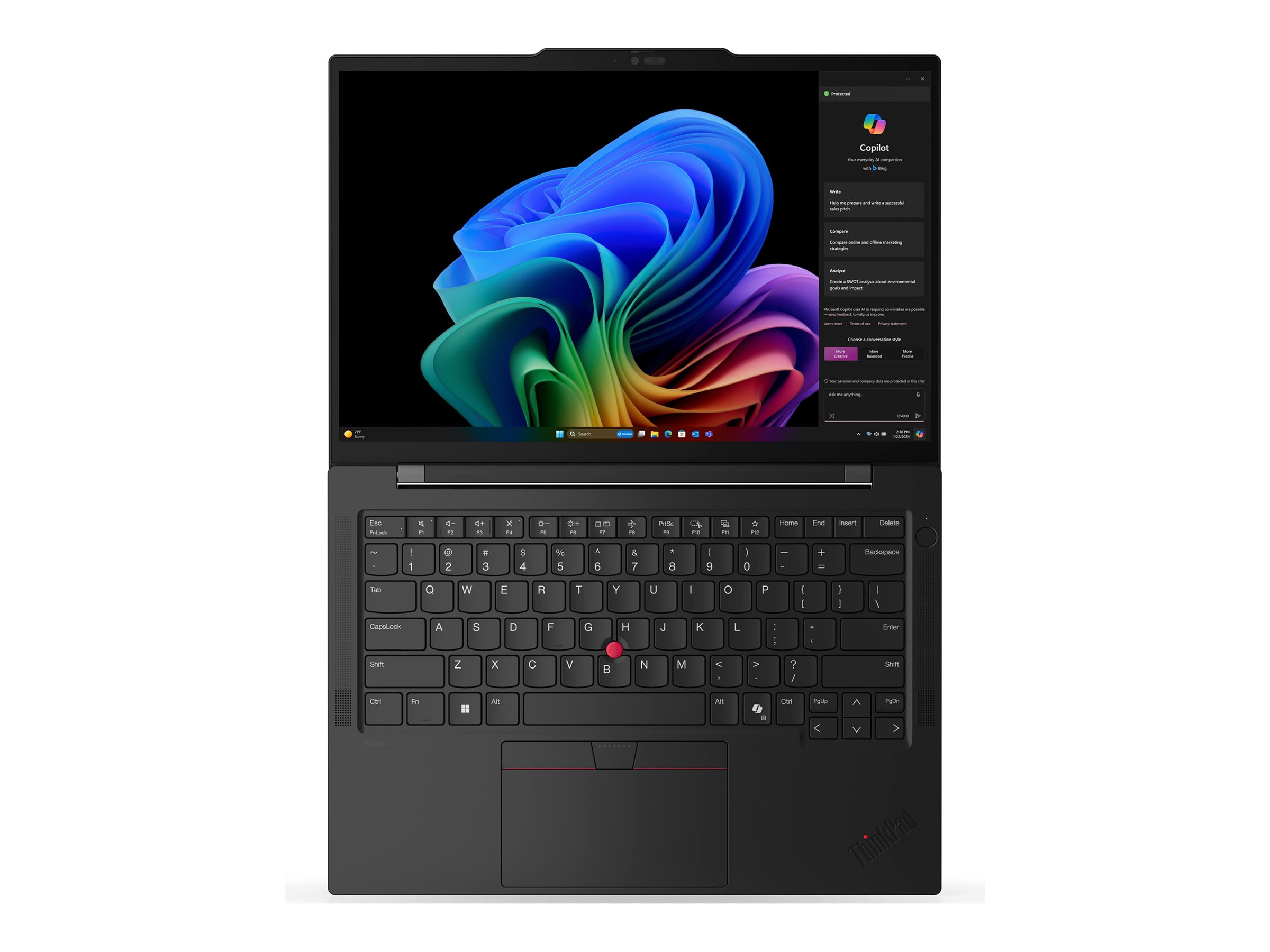 Lenovo ThinkPad T14s Gen 6 (Intel) Copilot+ PC Intel Core Ultra 5 226V Port�til 35,6 cm (14) WUXGA 16 GB 512 GB SSD Wi-Fi 7 (802.11be) Windows 11 Pro Alem�n Negro