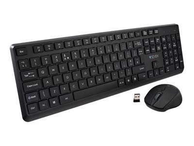 V7 PRO WIRELESS KEYBOARD MOUSE UK - Tastatur - QWERTY