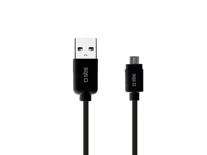 SBS 3m USB 2.0 cavo USB USB A Micro-USB B Nero